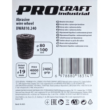 Барабан абразивний з нейлоновою щіткою Procraft DWA810.240