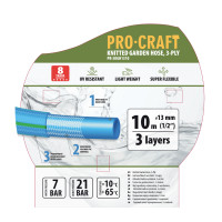 Шланг садовий Procraft PR-3KGH1310 1/2" 10 м