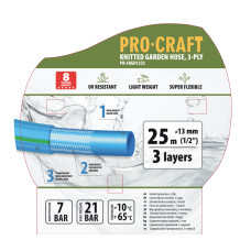 Шланг садовий Procraft PR-3KGH1325 1/2" 25 м