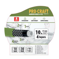 Шланг садовий Procraft PR-4GH1310 1/2" 10 м