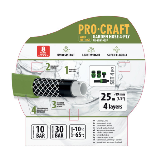 Шланг садовий Procraft PR-4GH1925F 3/4" 25 м