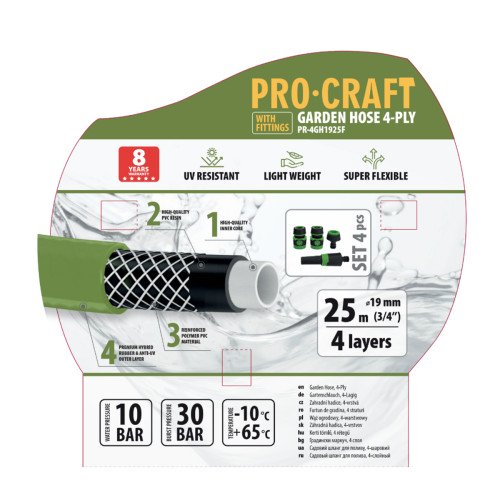 Шланг садовий Procraft PR-4GH1925F 3/4" 25 м