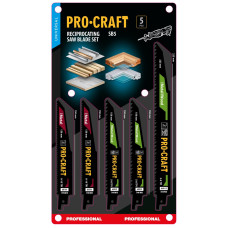 Набір пильних полотен для шабельної пилки Procraft SB5