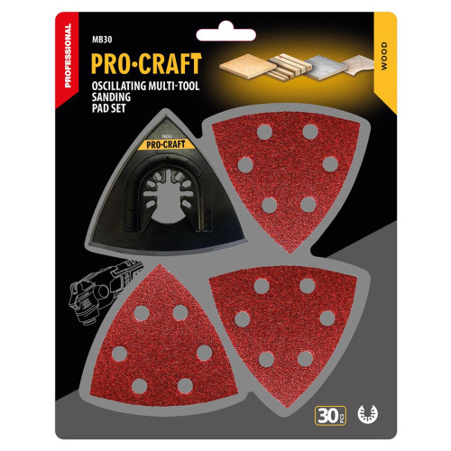 Набір насадок та шліфпаперу для БФІ Procraft MB30