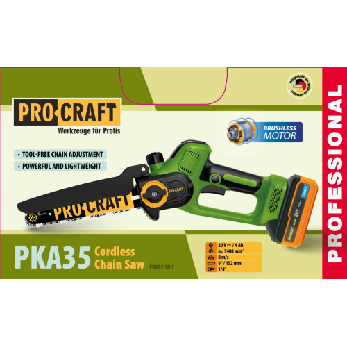 Акумуляторна міні пила Procraft PKA35 (1 акб)