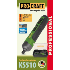 Акумуляторна викрутка Procraft KS510