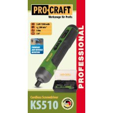 Акумуляторна викрутка Procraft KS510
