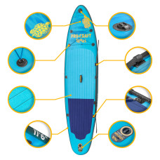 Надувна дошка для сапбордингу Procraft travel SUP350