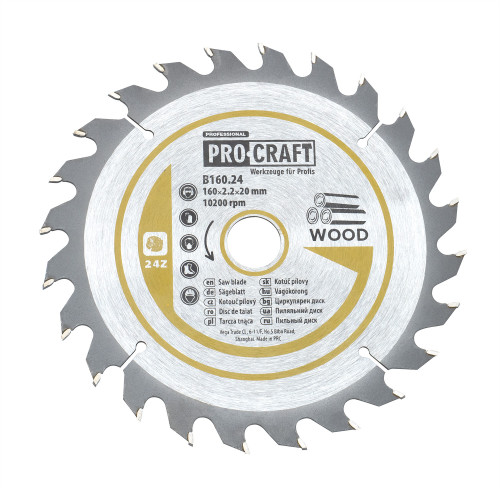 Пиляльний диск Procraft B160.24 24T (по дереву)
