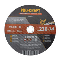 Диск відрізний Procraft CD230x1.6 230 мм 1,6 мм 22,2 мм
