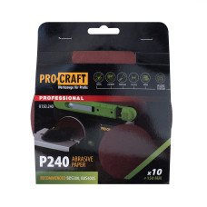 Круг шліфувальний самозачепний Procraft K150.240 UNIVERSAL (набір 10 шт.)