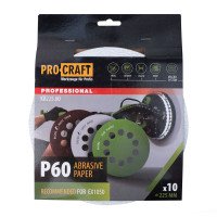 Круг шліфувальний самозачепний Procraft KB225.60 UNIVERSAL (набір 10 шт.) 10 отв.