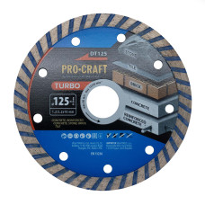 Алмазний диск Procraft DT125 125мм 22,23мм 2.2 мм