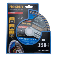 Алмазний диск Procraft DT150 150мм 22,23мм 2.4 мм