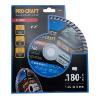 Алмазний диск Procraft DT180 180мм 22,23мм 2.6 мм