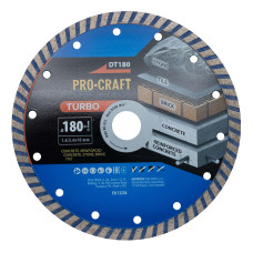 Алмазний диск Procraft DT180 180мм 22,23мм 2.6 мм
