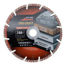 Алмазний диск Procraft DC180 180мм 22,23мм 2.7 мм