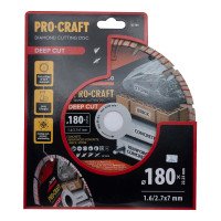 Алмазний диск Procraft DC180 180мм 22,23мм 2.7 мм